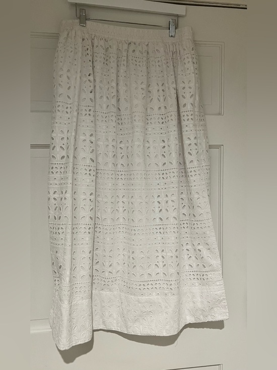 J. Crew Dresses & Skirts - J. Crew White Eyelet Maxi Skirt